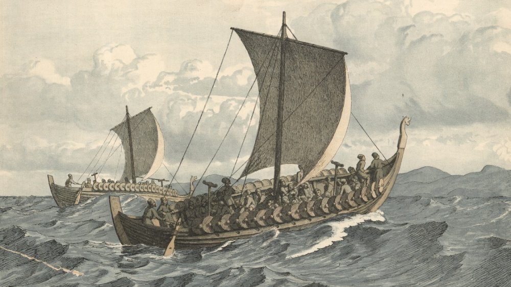 Viking longboats