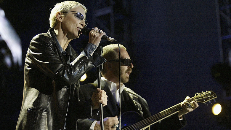 Eurythmics performing