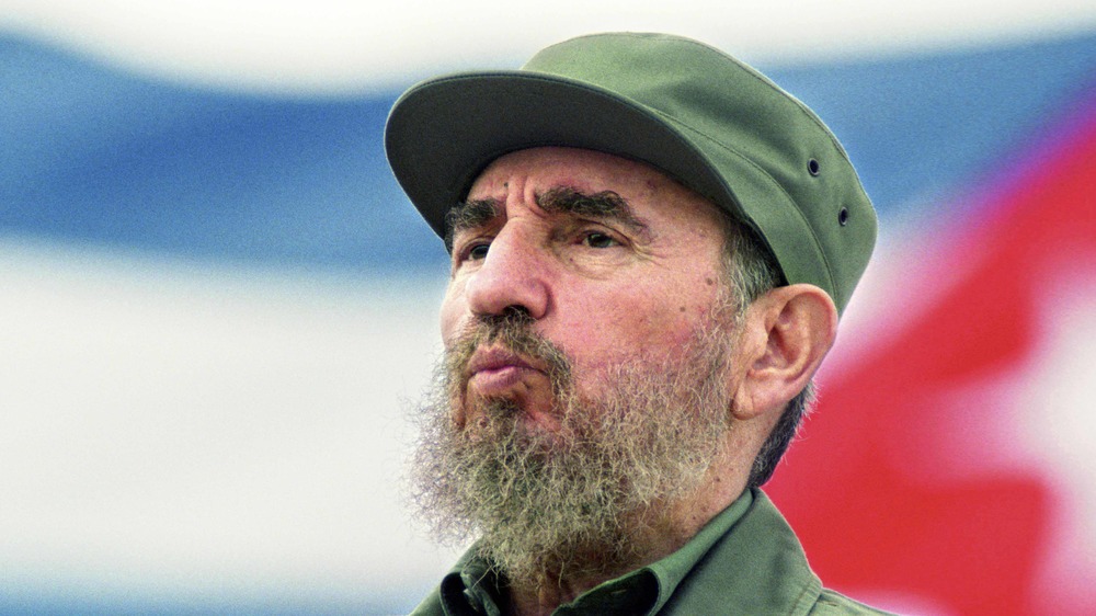 Fidel Castro makes a speech