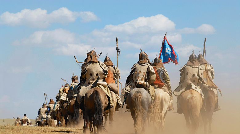 GENGHIS KHAN era horse riders