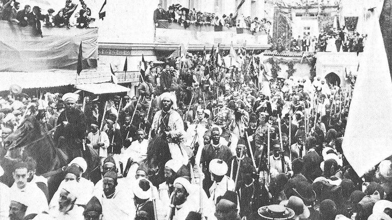 wilhelm ii parading through morocco