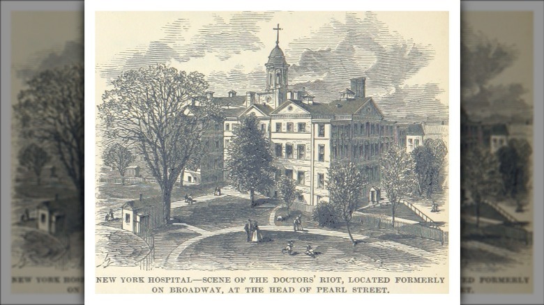 New York Hospital - scene of the Doctors' Riot