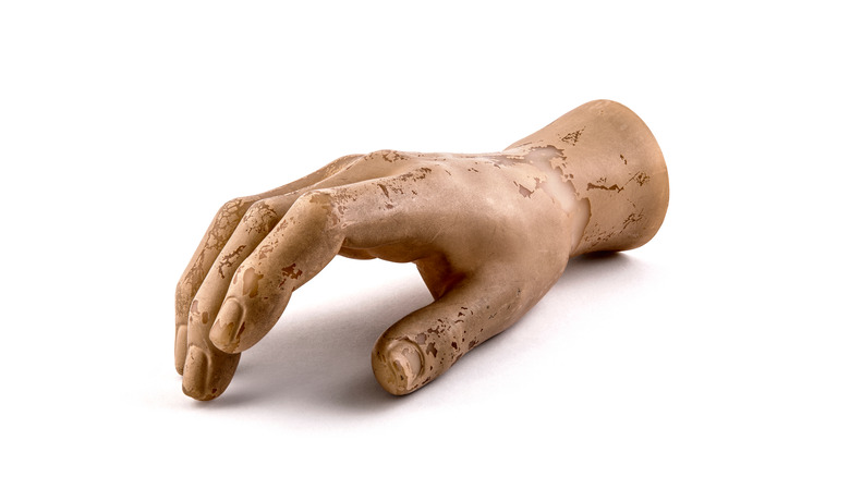 old mannequin hand