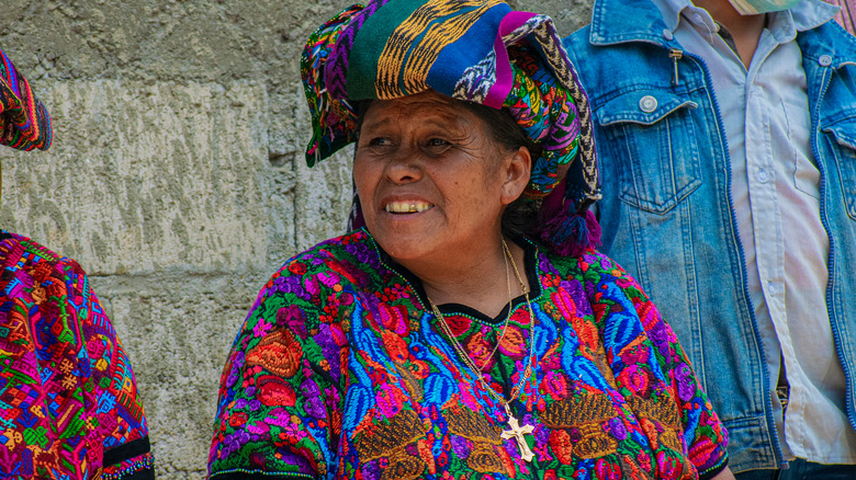 Guatemalan woman in Mayan clothes