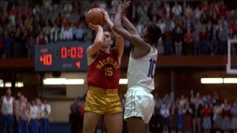 Jimmy Chitwood hits buzzer-beater shot