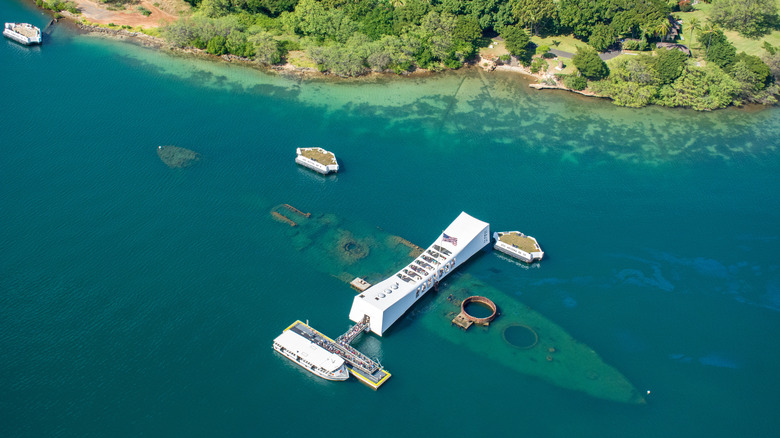 USS Arizona and memorial