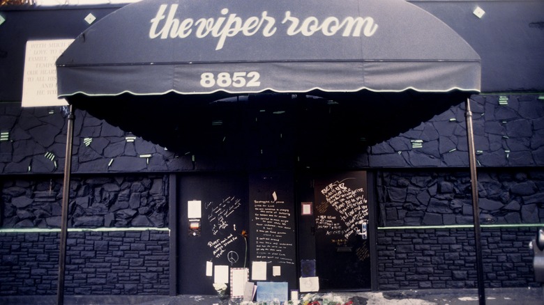 River Phoenix memorial at Viper Room