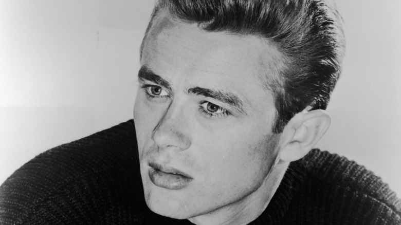 James Dean in black sweater