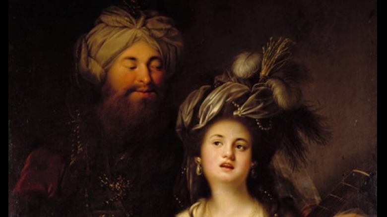 Suleyman and Hurrem in headdresses