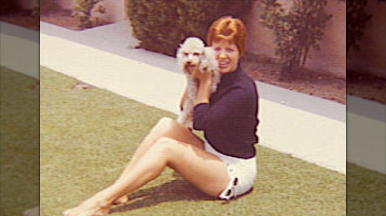 Ruth Marie Terry holding a dog