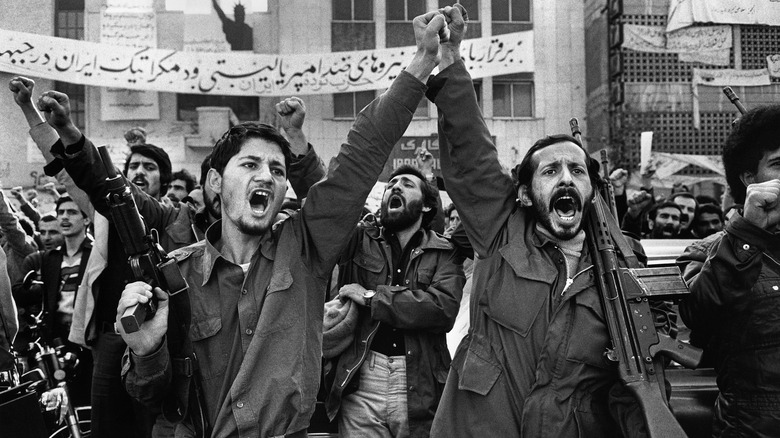 Soldiers during 1979 Islamic Revolution