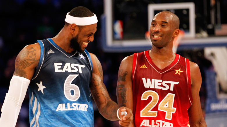 LeBron James and Kobe Bryant