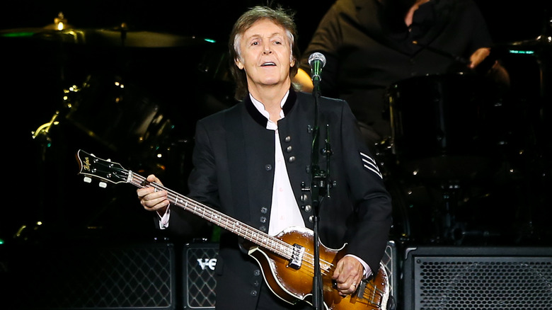 Paul McCartney with guitar