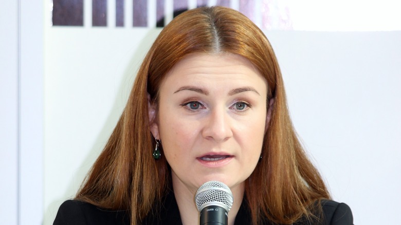 Maria Butina speaking in 2014