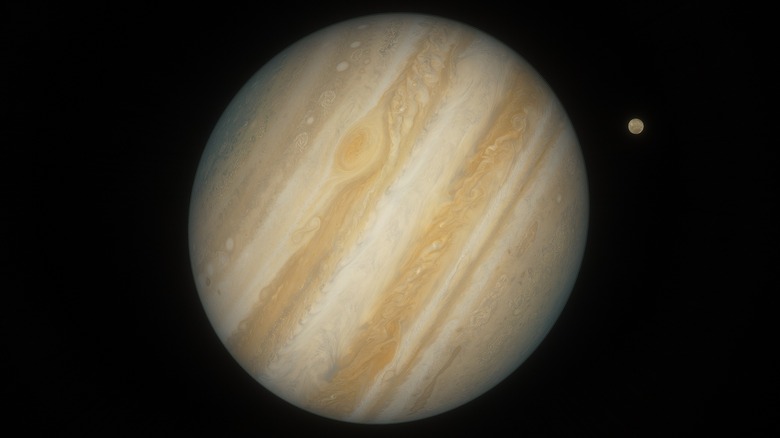 Jupiter with Io nearby