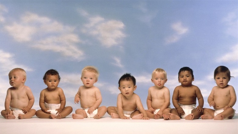 Multiple children sitting 