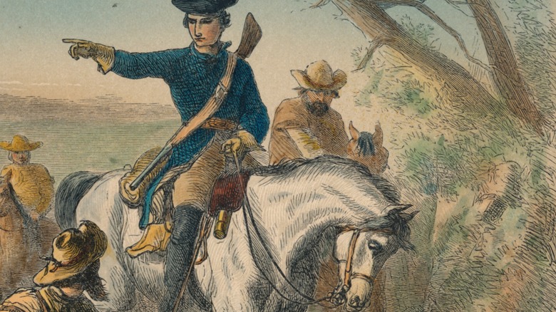 George Washington on horseback