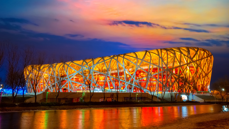 Beijing stadium, site of Winter Olympics