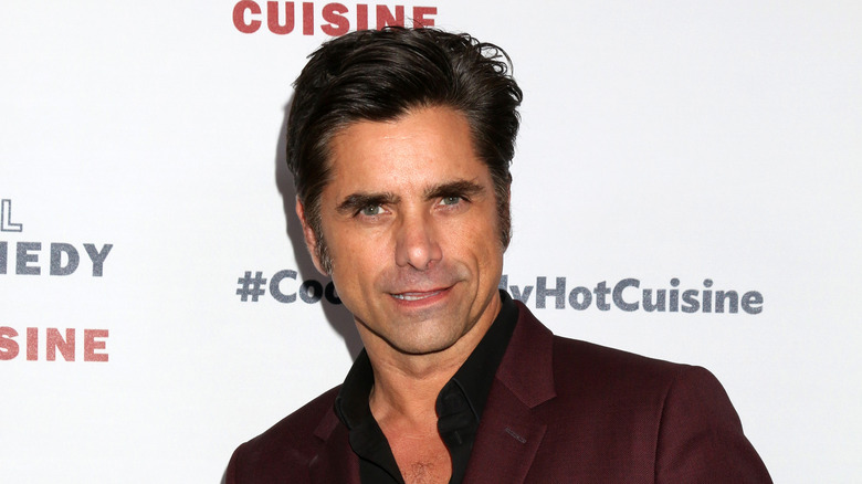 john stamos red suit