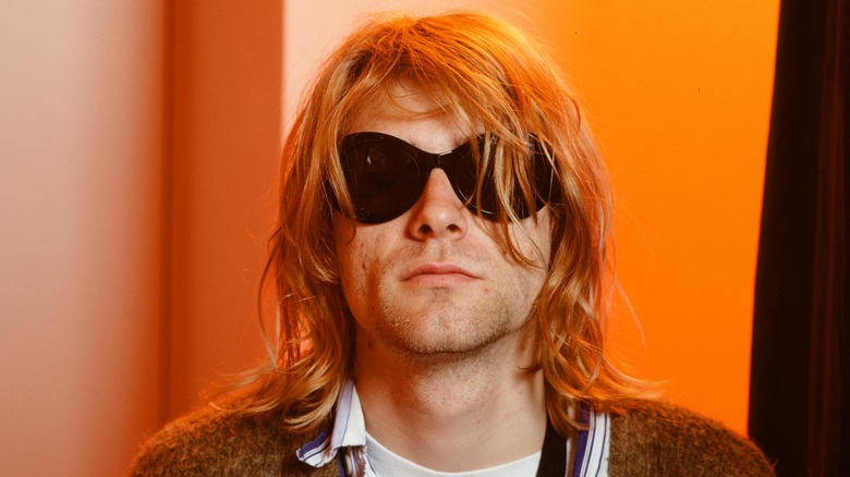 kurt cobain wearing sunglasses