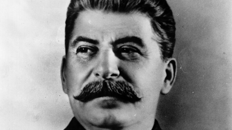 Joseph Stalin posing