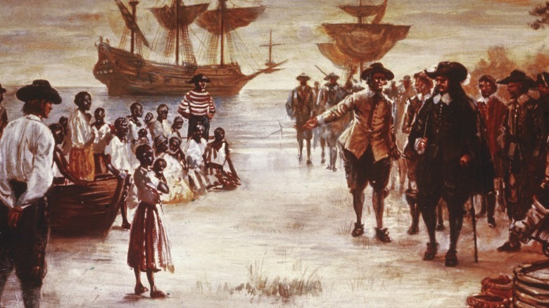 Dutch ship, enslaved Africans, Jamestown, 1619