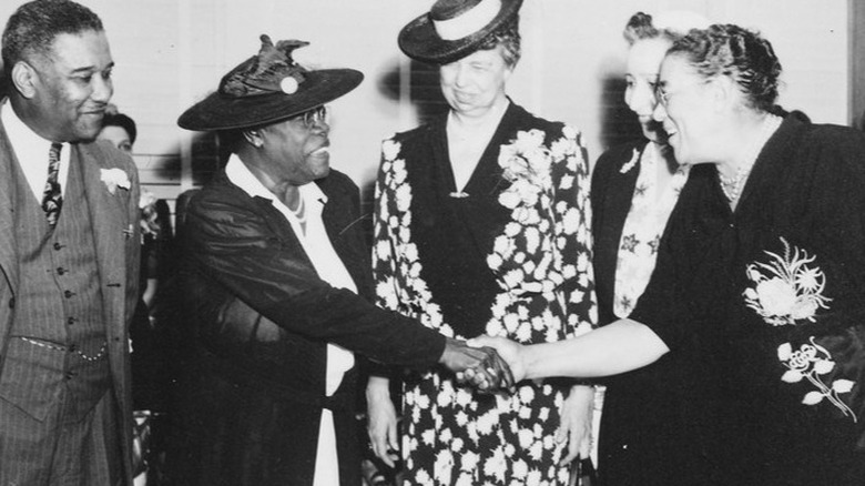 With Eleanor Roosevelt, May, 1943