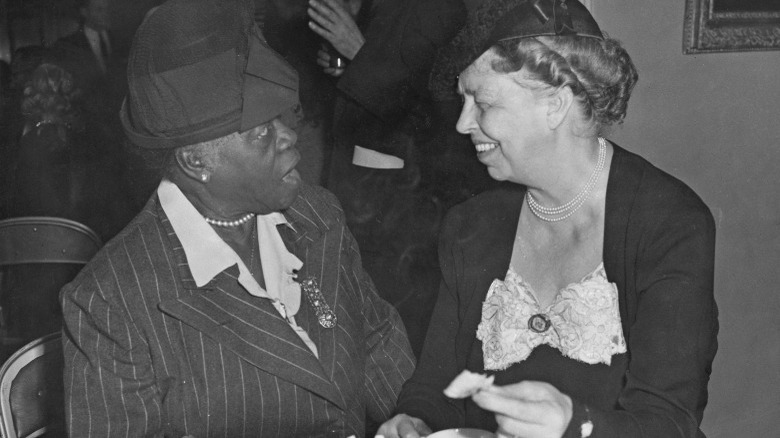 Mary McLeod Bethune with Eleanor Roosevelt