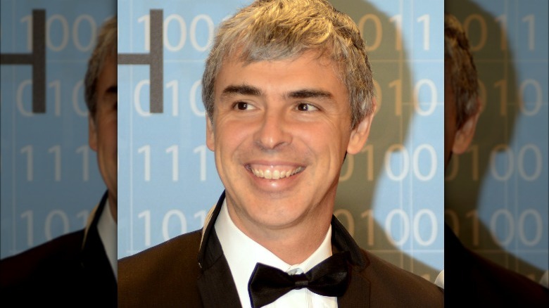 Larry Page in a tuxedo