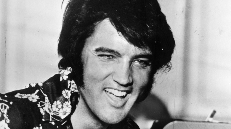 Elvis Presley smiling