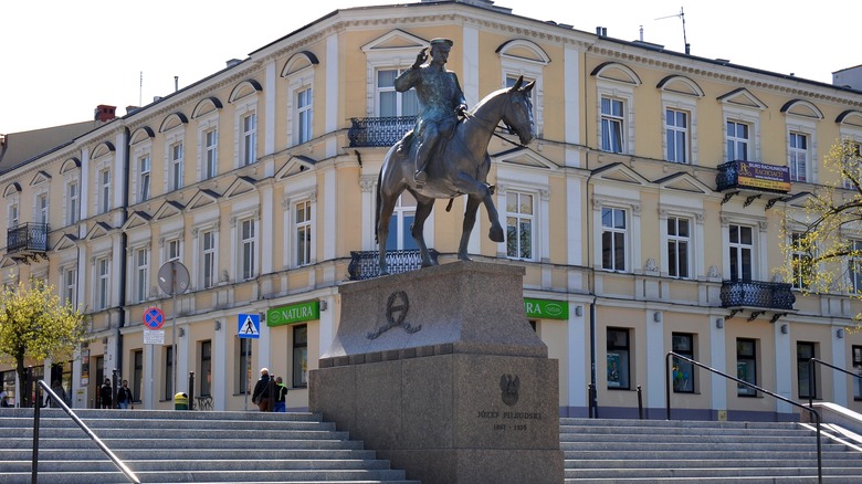 Equestrian statue of Pilsudski, Kielce, Poland