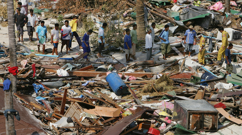 Indian Ocean tsunami disaster in 2004