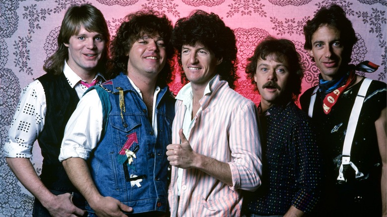 REO Speedwagon posing for a portrait 