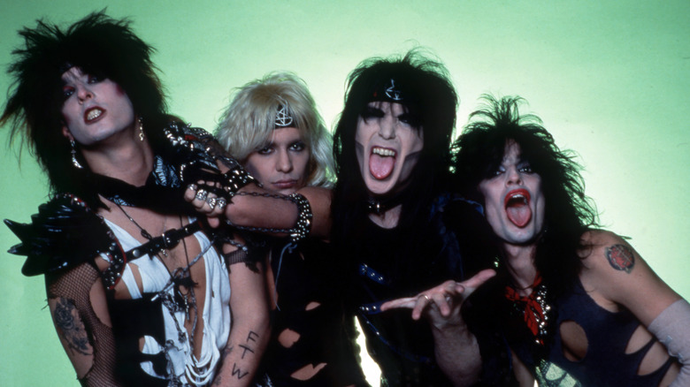 Motley Crue posing for a photo