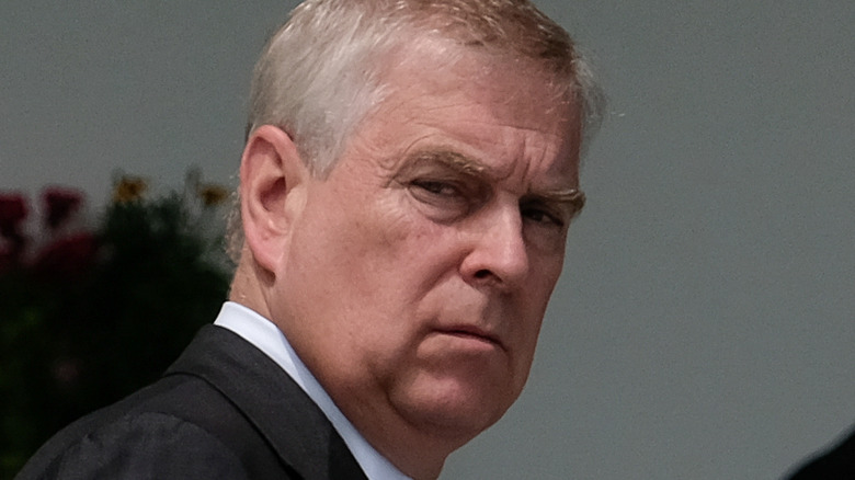 Prince Andrew frowning 