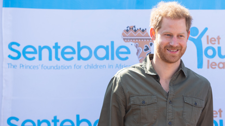 Prince Harry and Sentebale banner