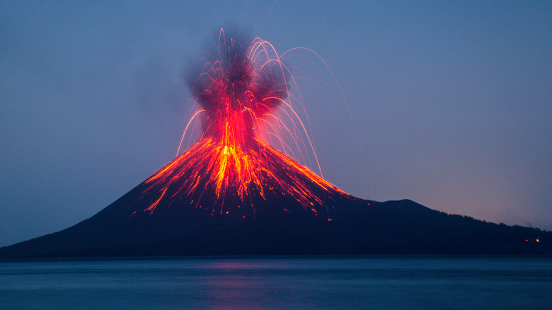 Krakatau volcano 