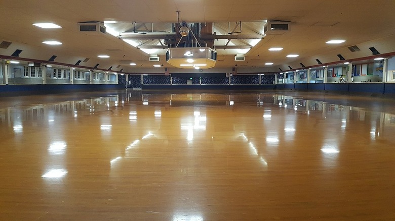 Photo of empty rollerskating rink