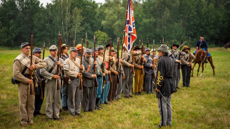 Confederate reinactment