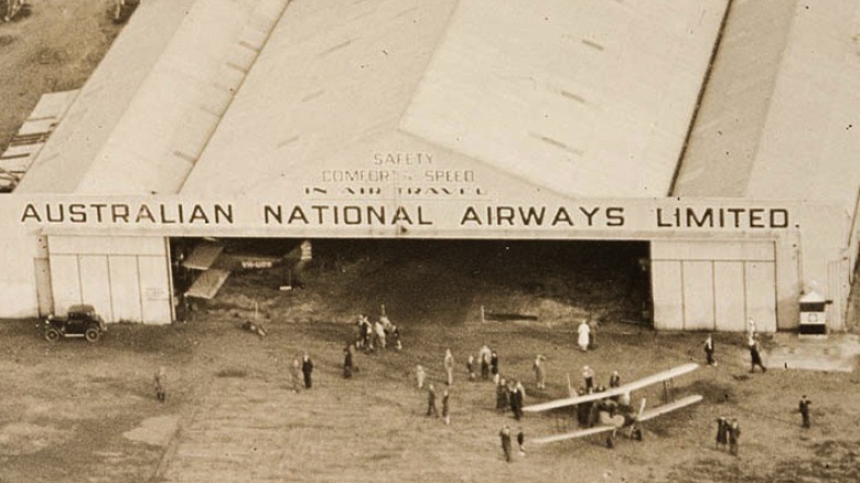 Photo of the Australian National Airways building 