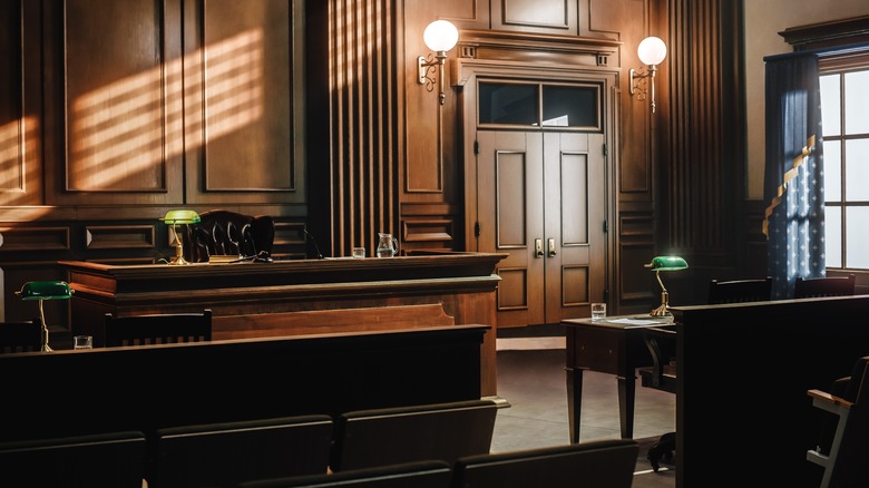 Sunlight in an empty Courtroom 