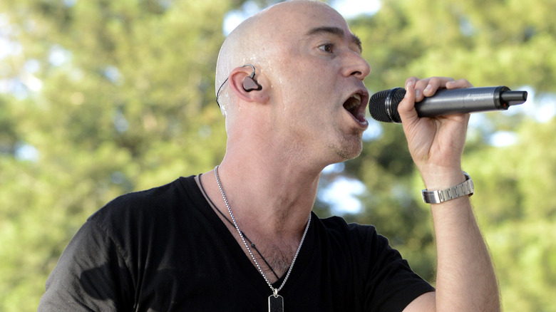 Ed Kowalczyk singing black T-shirt earpiece