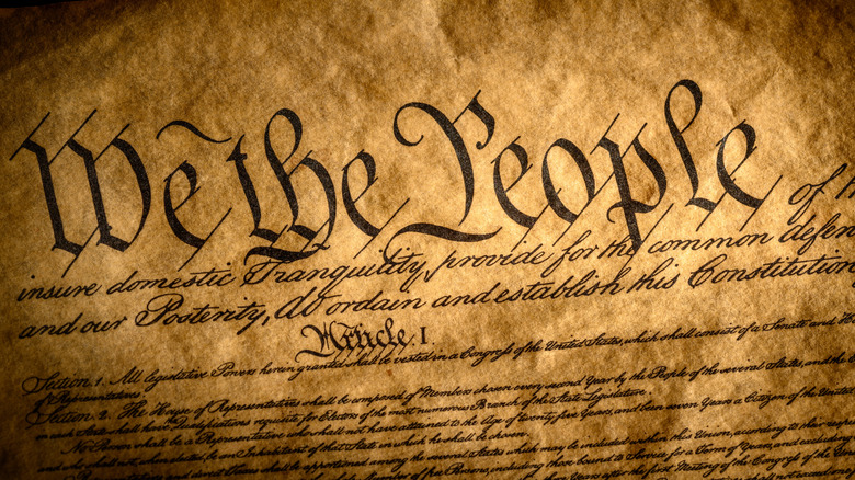 US Constitution preamble