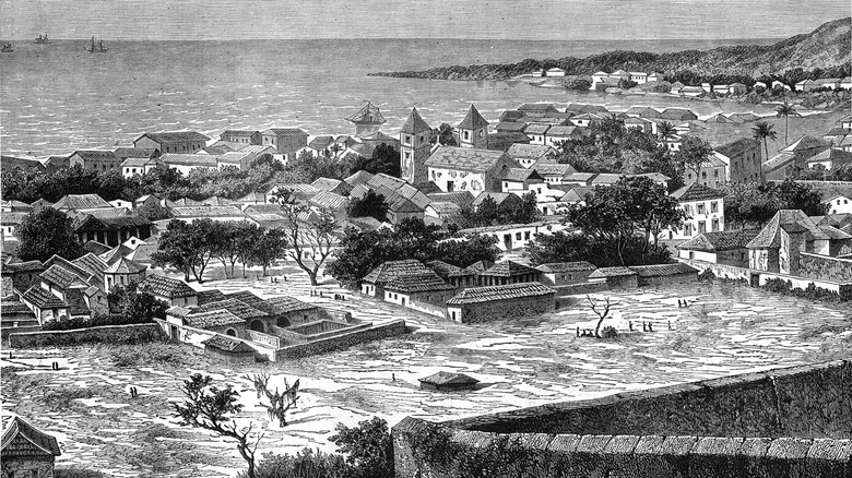 African slave trade post, Angola