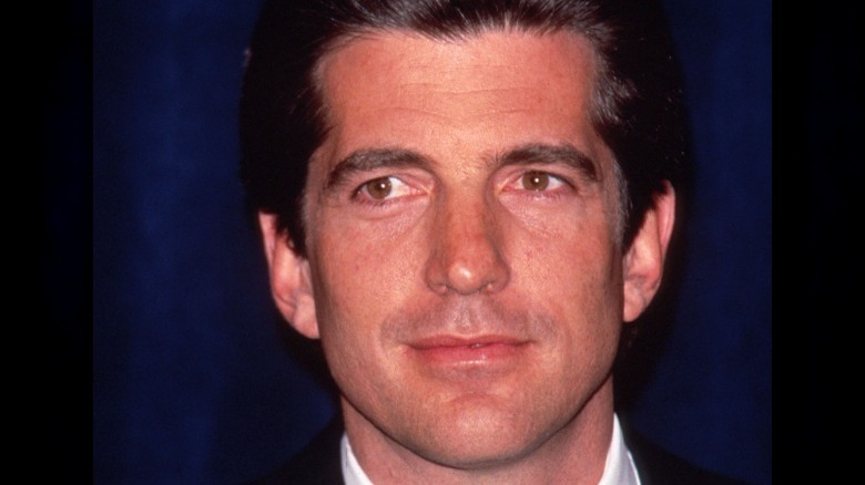 John F. Kennedy Jr. smiling