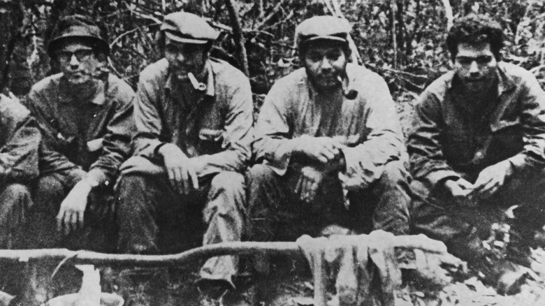 Che Guevara with Bolivian guerrillas