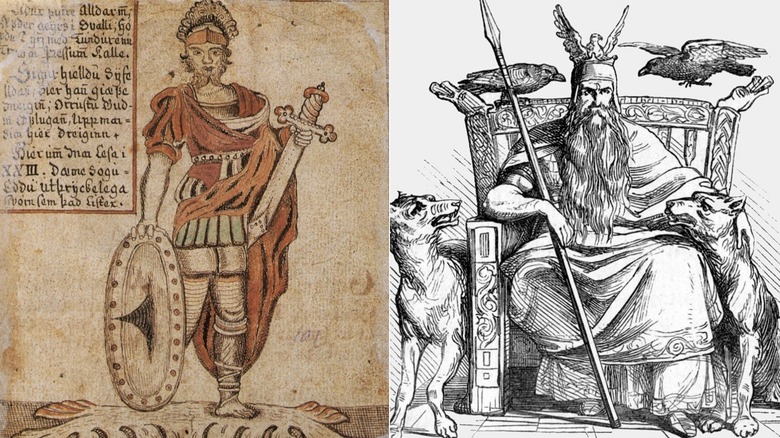 Germanic/Norse deities Tyr and Odin