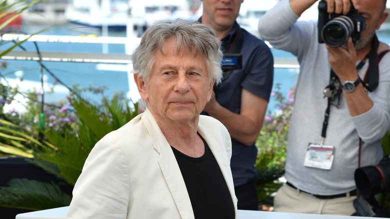 roman polanski white jacket