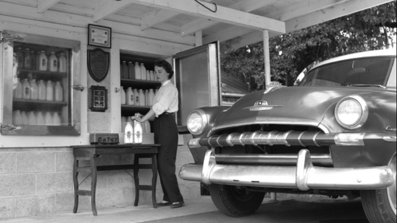 Willis Dairy drive-thru in 1957