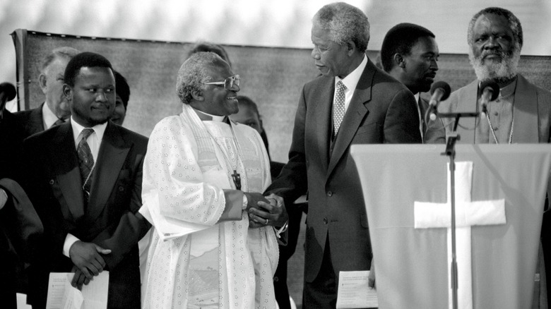 Desmond Tutu and Nelson Mandela 